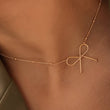 Load image into Gallery viewer, Mia - 18K Gold Waterproof Stainless Steel Bow Necklace
