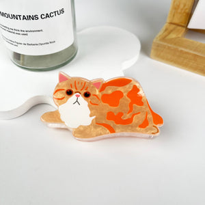 Cat hair claw clip