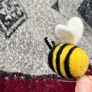 Handmade bee coin purse