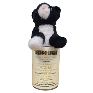 Canned Gifts - Canned Tuxedo - Rescue Cat - Eco-Friendly and Recycled