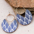 Load image into Gallery viewer, Mia - Wood Drop Earrings 6833
