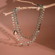 Load image into Gallery viewer, Mia - Triple Layered Mixed Glass Bead and Stone Necklace
