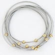Load image into Gallery viewer, Mia - Silver Coil Guitar String Bracelet Set

