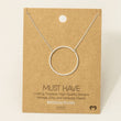 Load image into Gallery viewer, Large Circle Pendant Necklace
