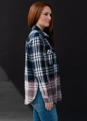 P.A Co. - Navy Plaid Flannel