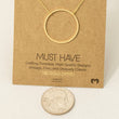 Load image into Gallery viewer, Large Circle Pendant Necklace
