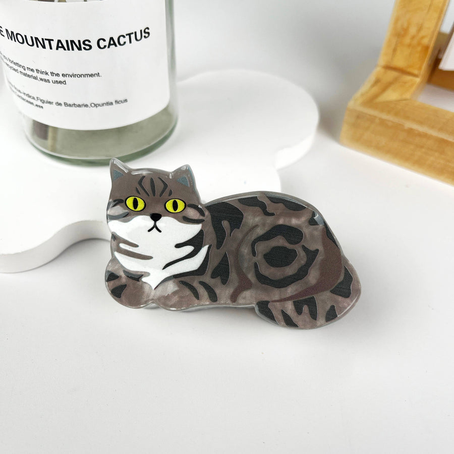 Cat hair claw clip