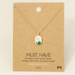 Load image into Gallery viewer, Oval Mountain Range Coin Charm Necklace
