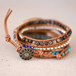 Load image into Gallery viewer, Mia - Leather Cord Wrap Bracelet Healing Stone 7510
