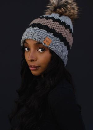 P.A Co. - Gray Pom Hat