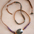 Load image into Gallery viewer, Mia - Leather Cord Wrap Bracelet Healing Stone 7510
