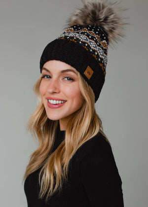 P.A Co. - Patterned Pom Hat