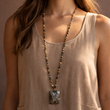 Load image into Gallery viewer, Mia - Natural Stone Pendant Necklace 6513
