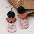Load image into Gallery viewer, Mia - Cork &amp; Leather Earrings
