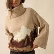 Load image into Gallery viewer, Mountains Jacquard Turtleneck Sweater
