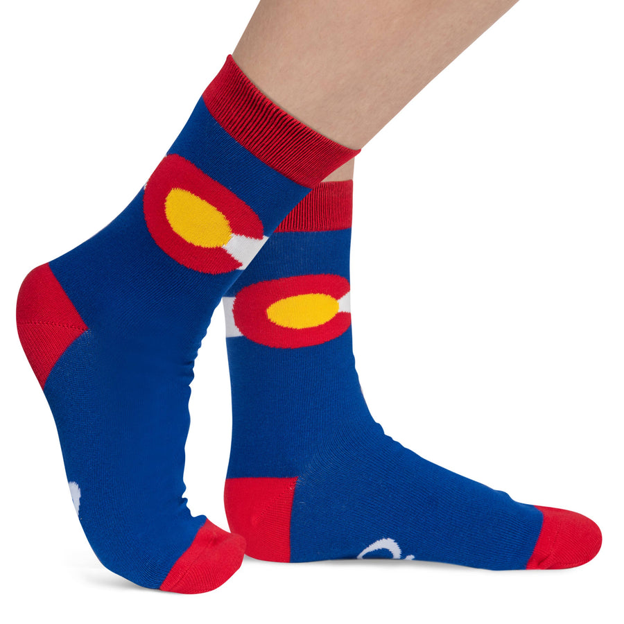 Lavley - I Heart CO Colorado Socks (Blue)