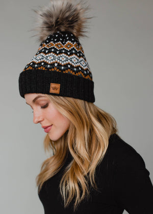 P.A Co. - Patterned Pom Hat