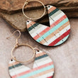 Load image into Gallery viewer, Mia - Drop Earrings Stripe Pattern
