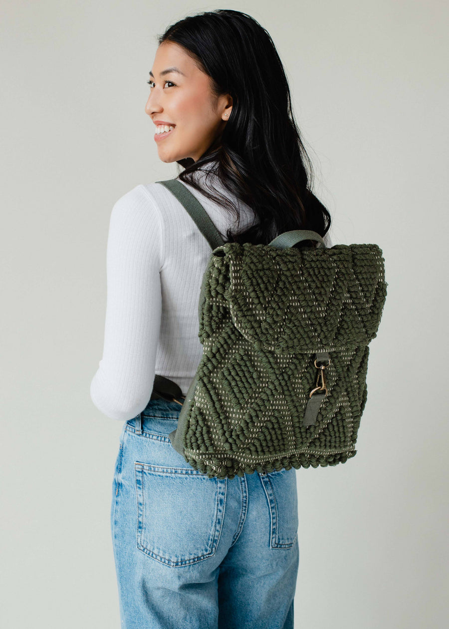 P.A Co. - Diamond Pattern Backpack