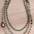 Load image into Gallery viewer, Mia - Triple Layered Mixed Glass Bead and Stone Necklace
