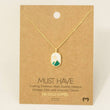 Load image into Gallery viewer, Oval Mountain Range Coin Charm Necklace
