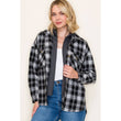 Load image into Gallery viewer, Twofer French Terry Plaid Jacket
