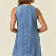Load image into Gallery viewer, Doe and Rae - Chambray A-Line Mini Dress
