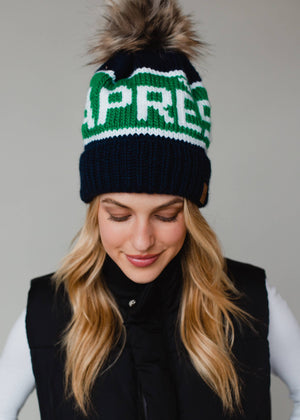 P.A Co. - Navy Apres Pom Hat