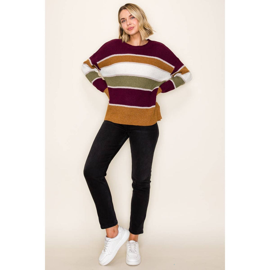 Multi Color Blocked Sweater
