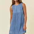 Load image into Gallery viewer, Doe and Rae - Chambray A-Line Mini Dress
