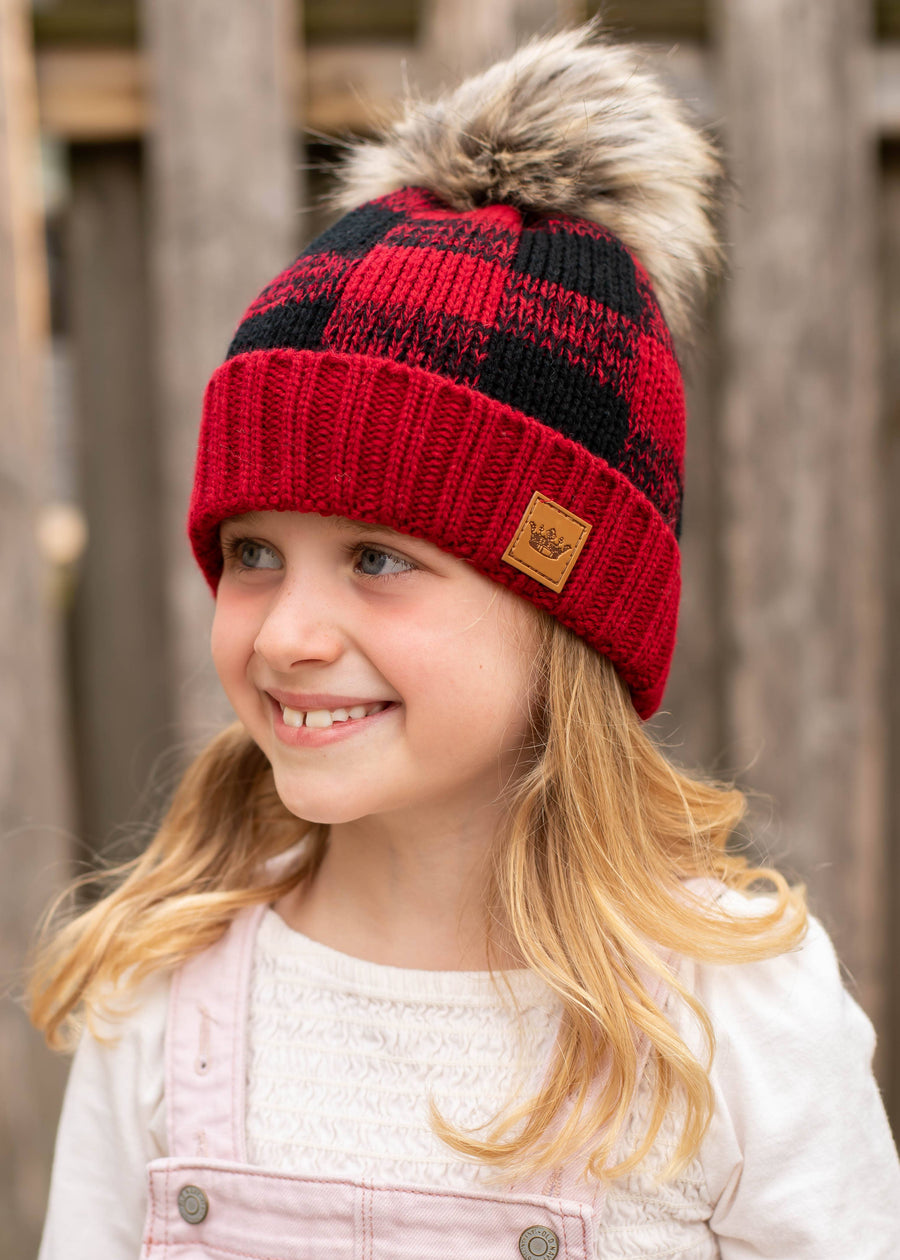 P.A Co. - KIDS Plaid Pom Hat