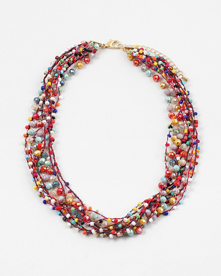 Rainbow beaded Necklace