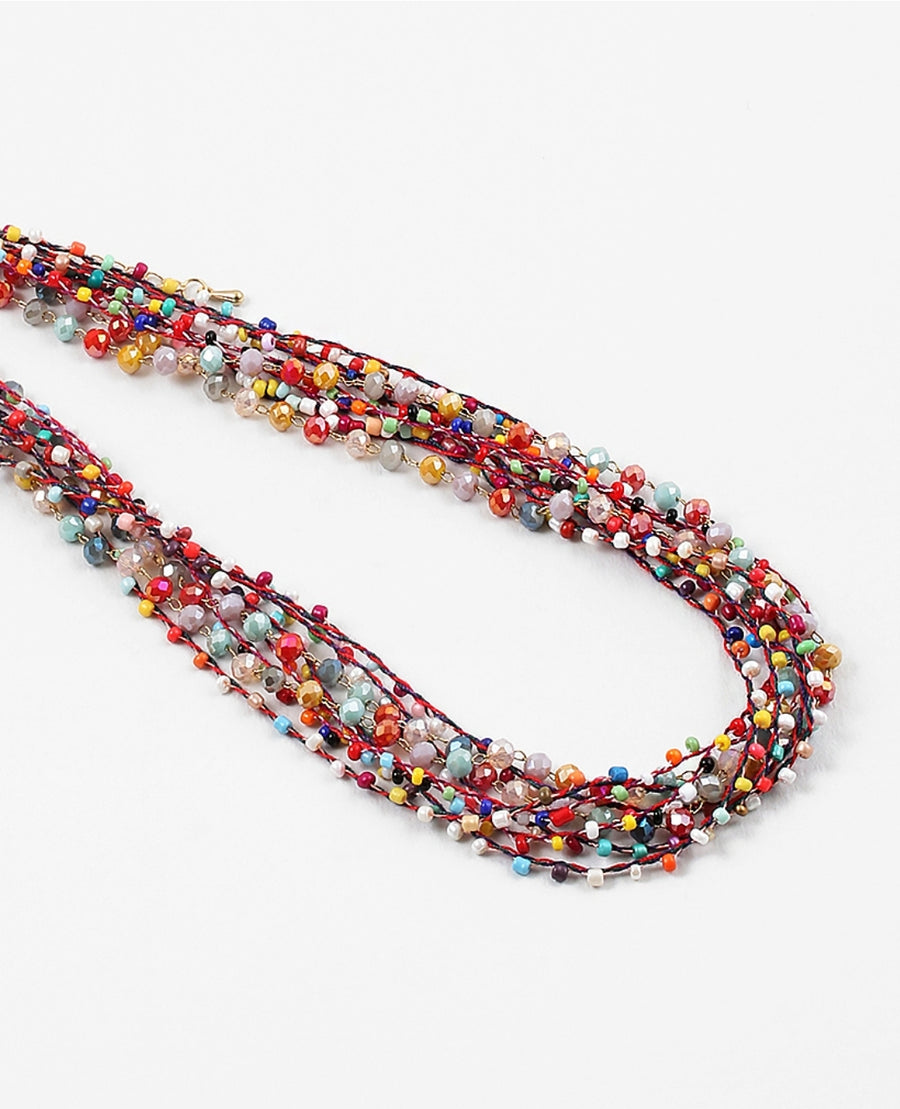 Rainbow beaded Necklace