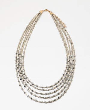 Crystal layered Necklace