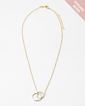 Gold & Silver round Necklace