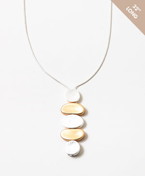 Tri-Tone long Necklace