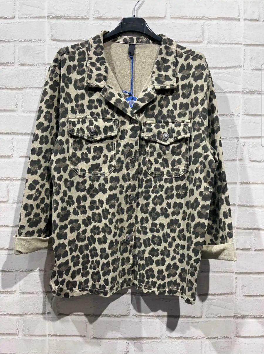 Leopard shacket