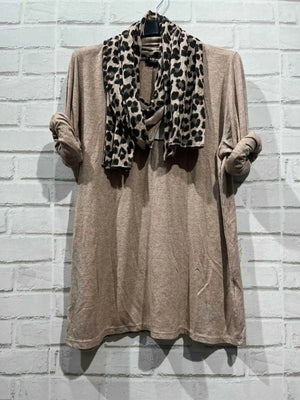 Leopard Knit & Scarf