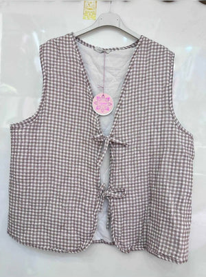 Gingham Vest (extra lovely size)