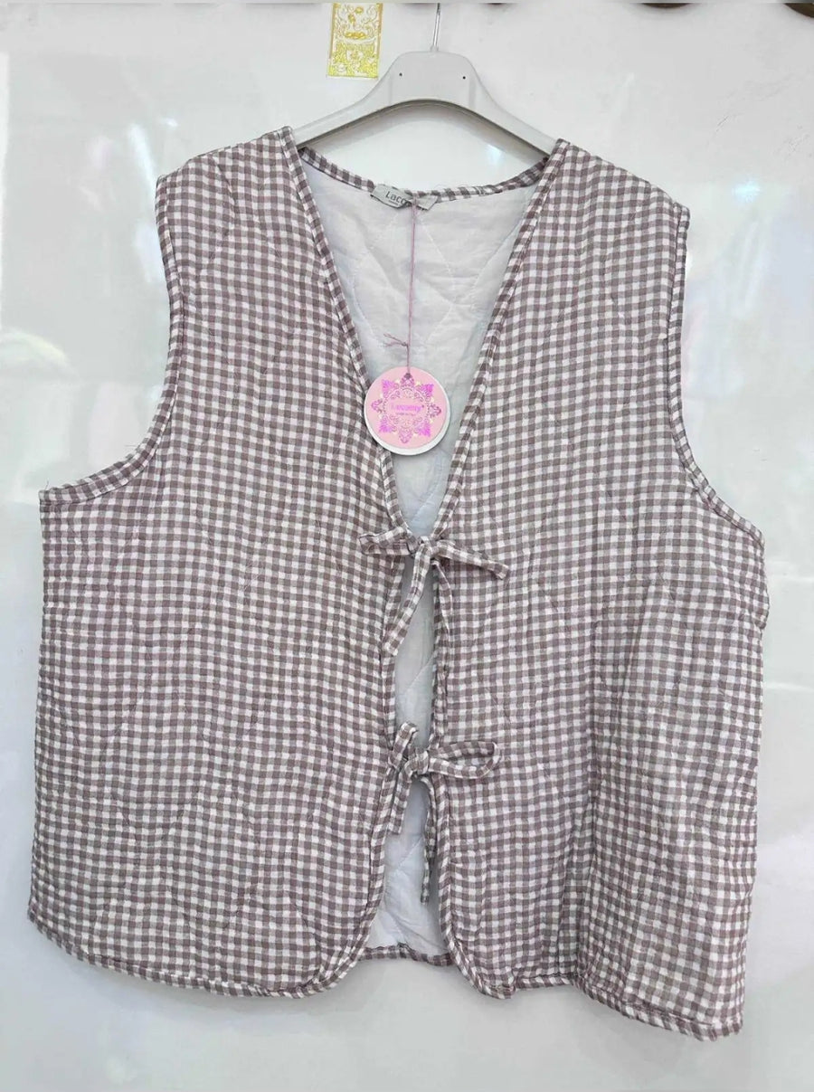 Gingham Vest (extra lovely size)