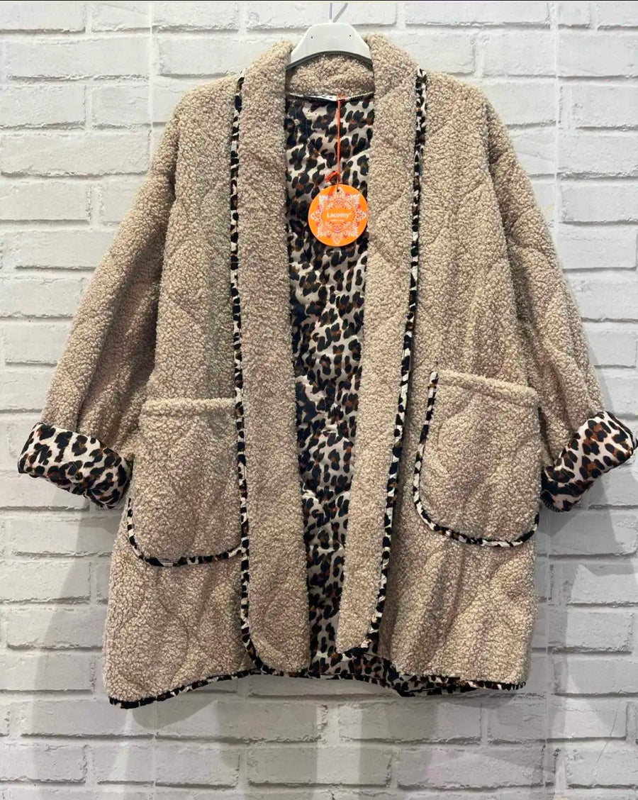 Leopard Fleece Jacket