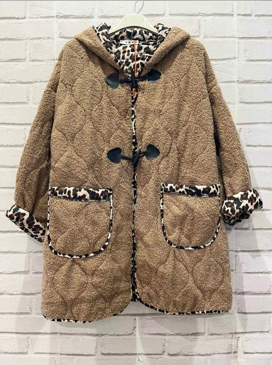 Leopard Fleece Jacket