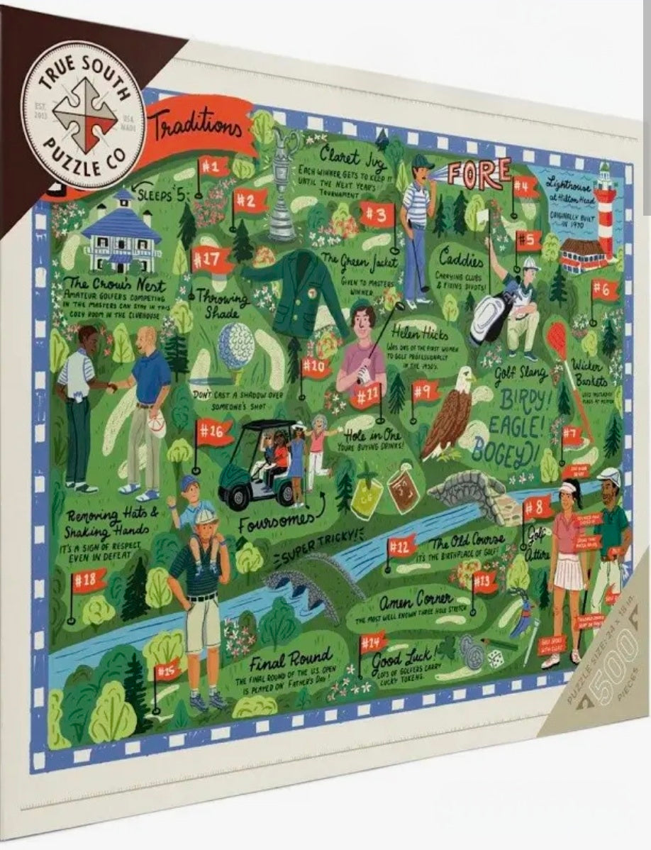 True South Puzzle - 18 Golf Traditions – Fine and Funky