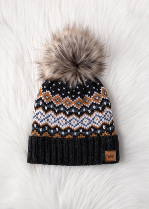 P.A Co. - Patterned Pom Hat