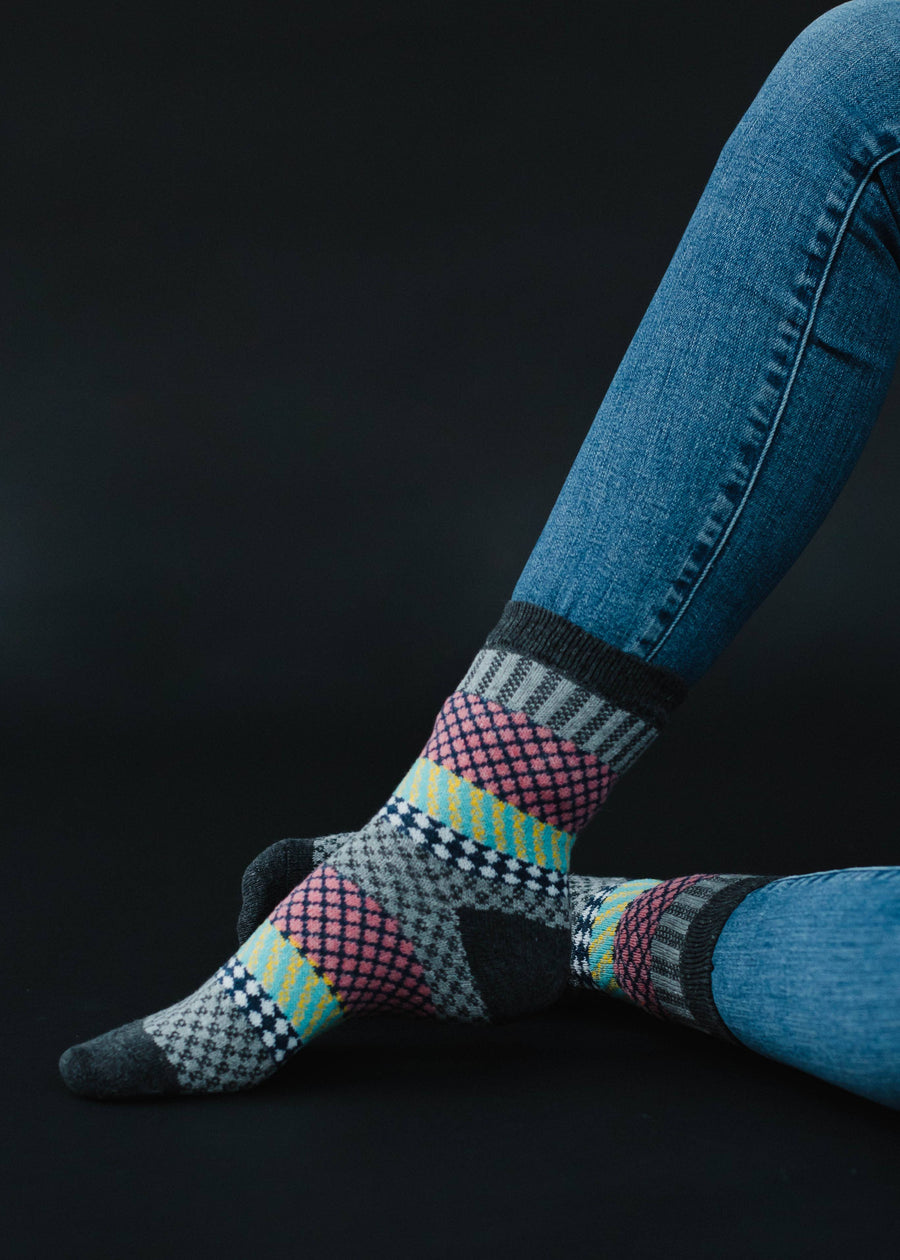 P.A Co. - Pink Pattern Socks