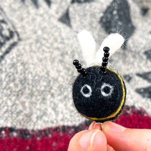 Handmade bee coin purse