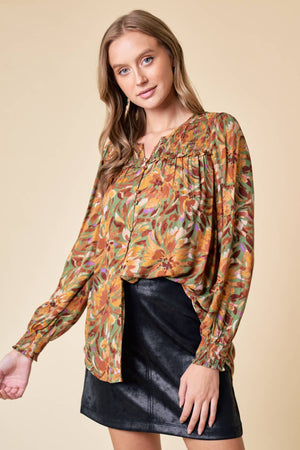 Blouse w/Smocked Detail