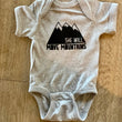 Load image into Gallery viewer, She Will Move Mtns Onesie
