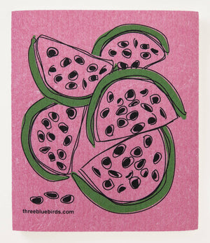 Swedish Dishcloths - Watermelon on Pink