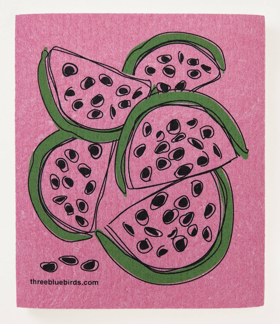 Swedish Dishcloths - Watermelon on Pink